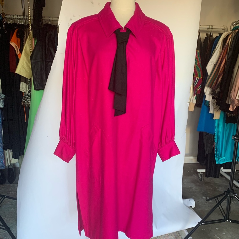 70's YSL Magenta Dress